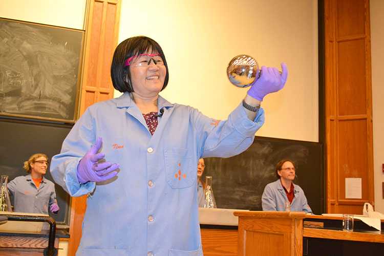 Tina Huang shows off the